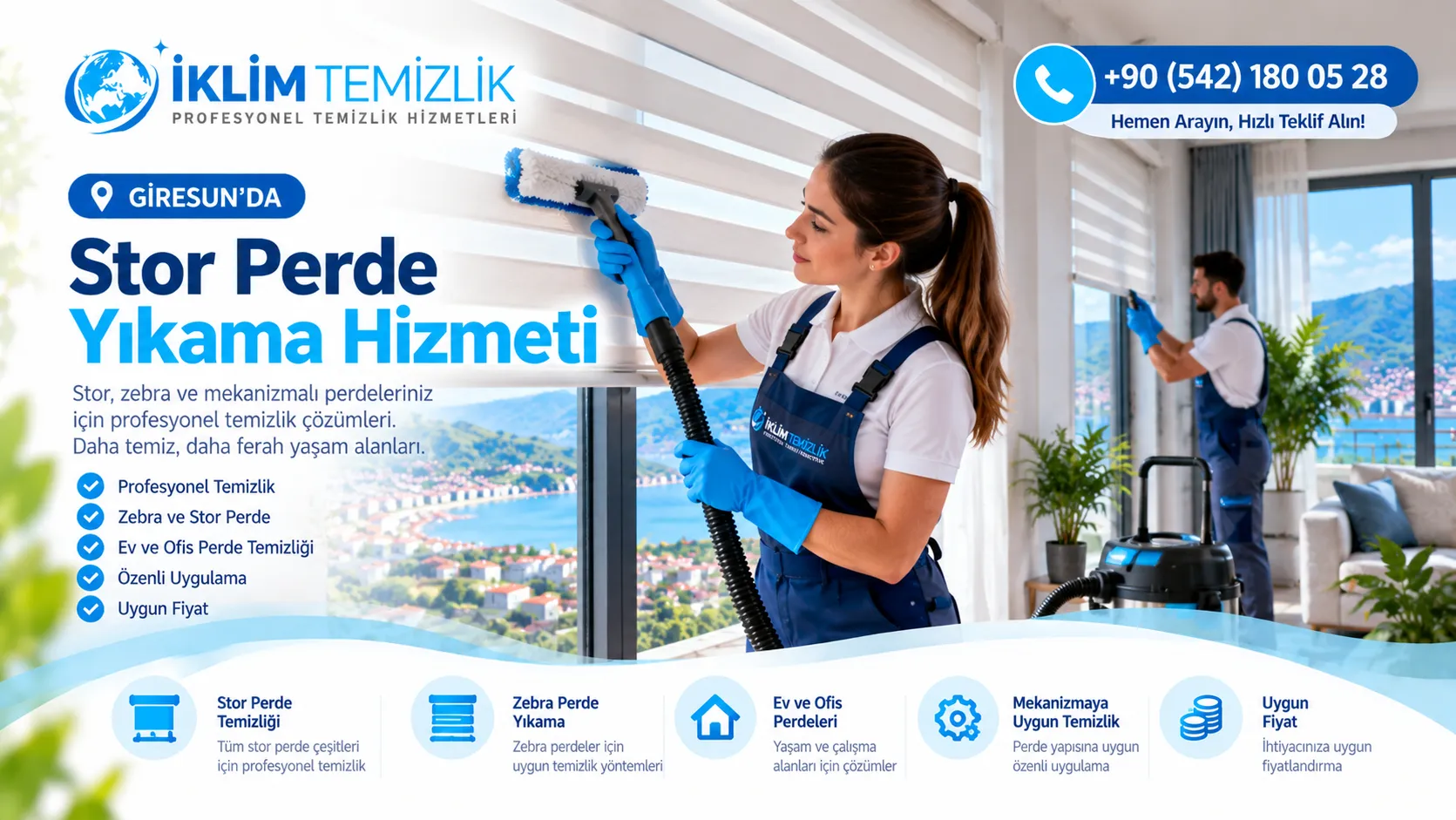 Giresun Stor Perde Yıkama